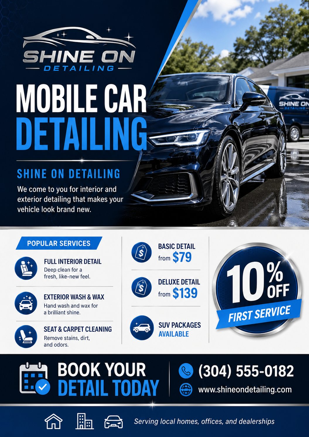 Custom vertical promotional profile graphic